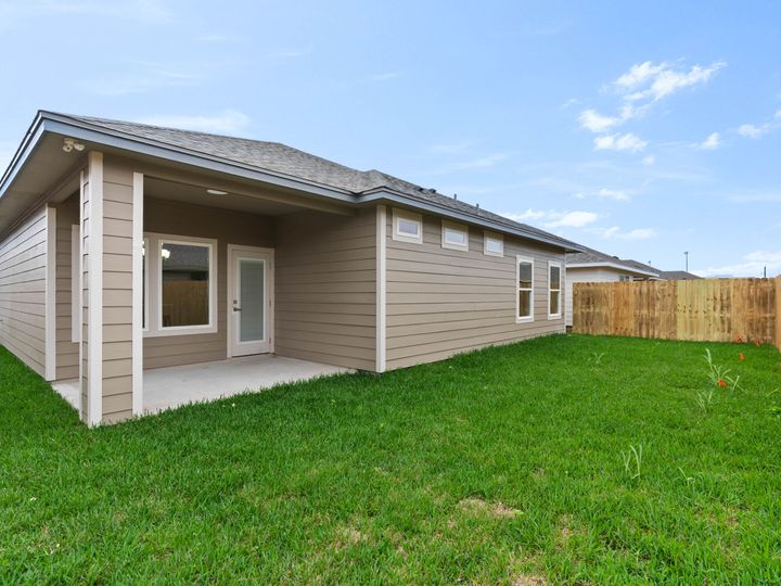 Covered back patio