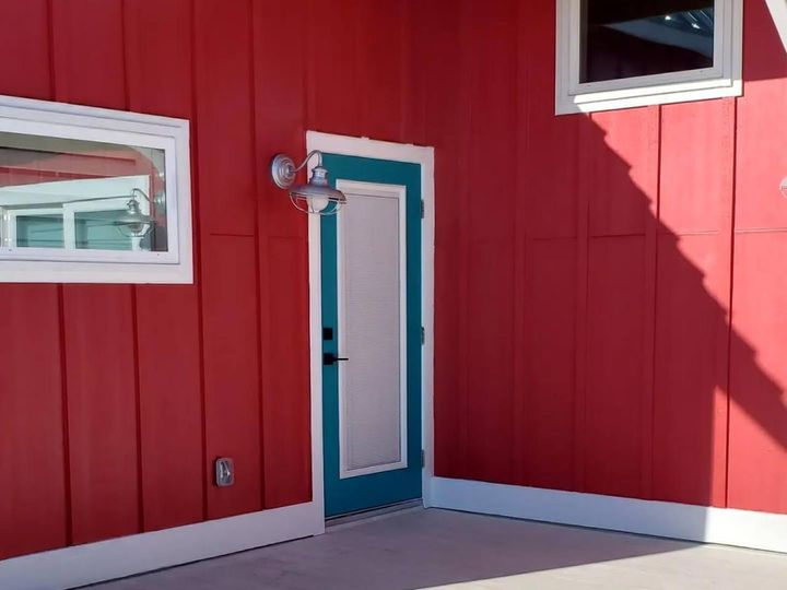 Board-and-batten entry