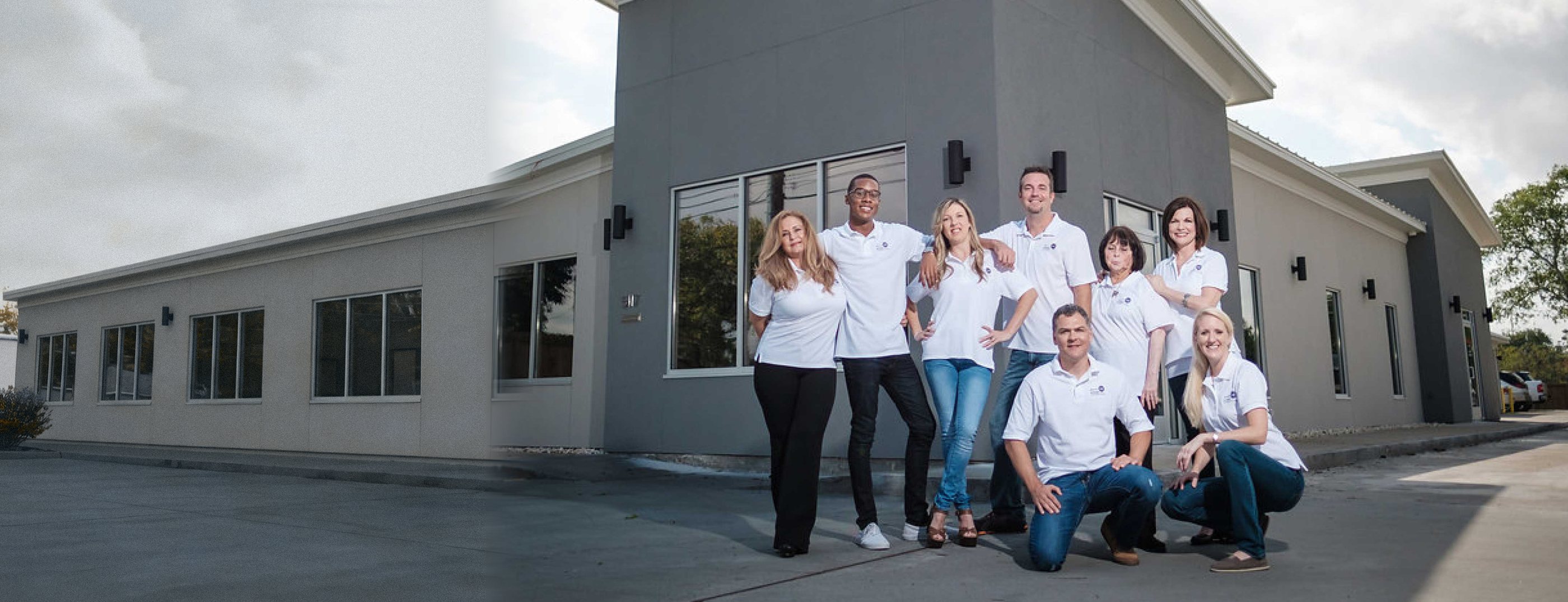 The Urban Properties team outside the office