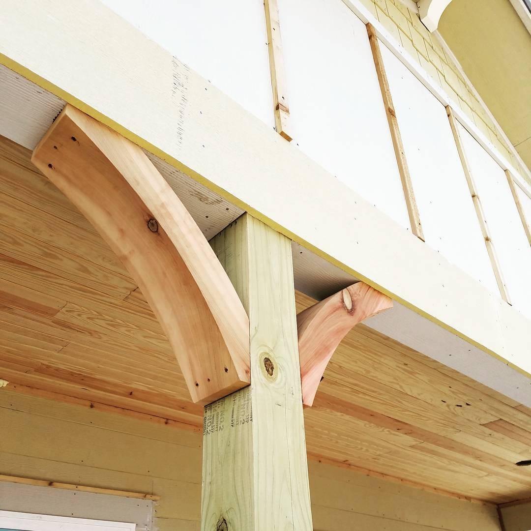 Porch beams and brackets